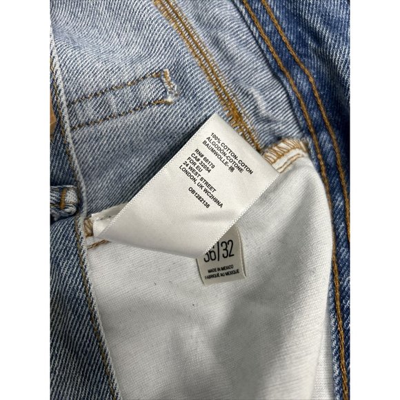 BDG Urban Outfitters Dad Slim Tapered Fit Light Wash Distressed Jeans (36 x 29) - Picture 8 of 13